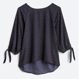 Papermoon Crew Neck Polka Dot blouse, NWT, Large